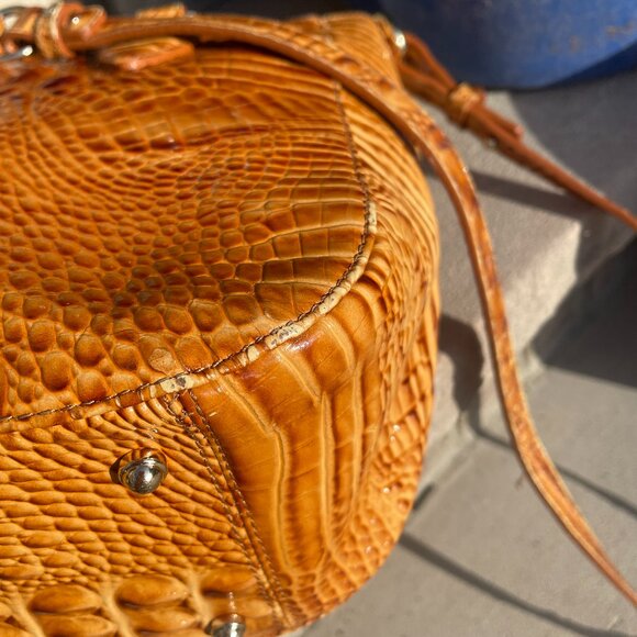 BRAHMIN MELBOURNE SATCHEL CROSSBODY Women's Shoulder Bag EUC - Picture 12 of 17